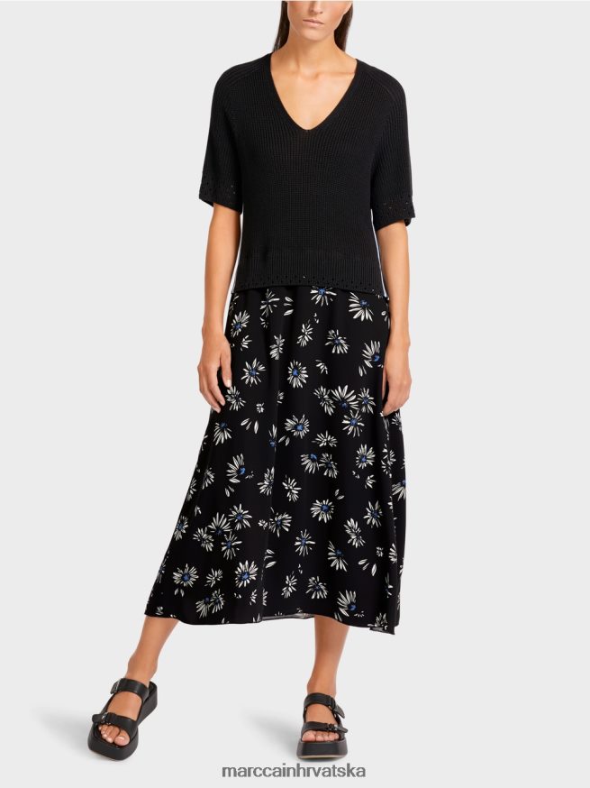 crno Marc Cain haljina "pletena u njemačkoj" odjeća 4D66P4122