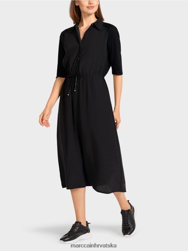 crno Marc Cain haljina u mješovitim materijalima odjeća 4D66P4118