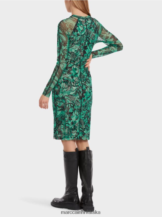 emajl Marc Cain elastična haljina od tila koja grli tijelo odjeća 4D66P44