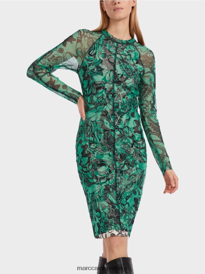 emajl Marc Cain elastična haljina od tila koja grli tijelo odjeća 4D66P44