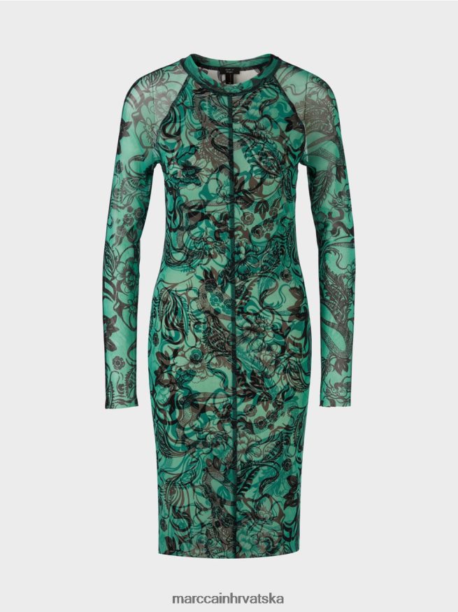 emajl Marc Cain elastična haljina od tila koja grli tijelo odjeća 4D66P44