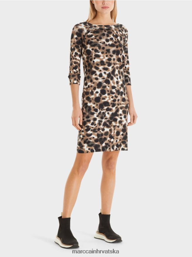 lagana kava Marc Cain pamučna rastezljiva haljina odjeća 4D66P449