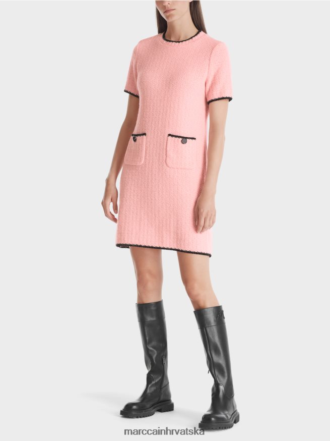 nježno puder roza Marc Cain sportska haljina pletena u njemačkoj odjeća 4D66P436