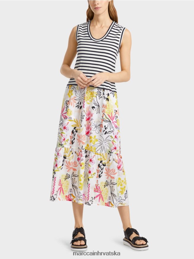 svijetla limetada Marc Cain haljina u mješavini uzoraka odjeća 4D66P472