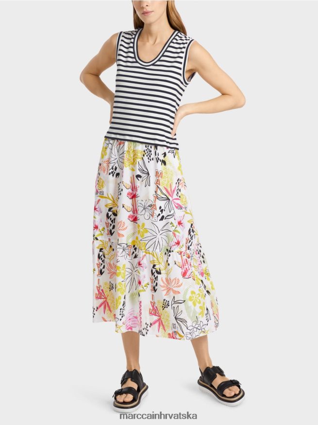 svijetla limetada Marc Cain haljina u mješavini uzoraka odjeća 4D66P472