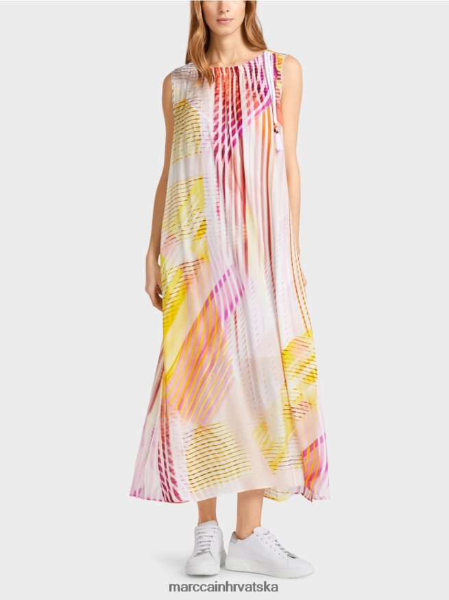 svijetla limetada Marc Cain ljetna haljina s prorezom sa strane odjeća 4D66P470