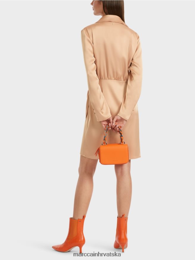 svijetle karamele Marc Cain haljina s efektom omota odjeća 4D66P420