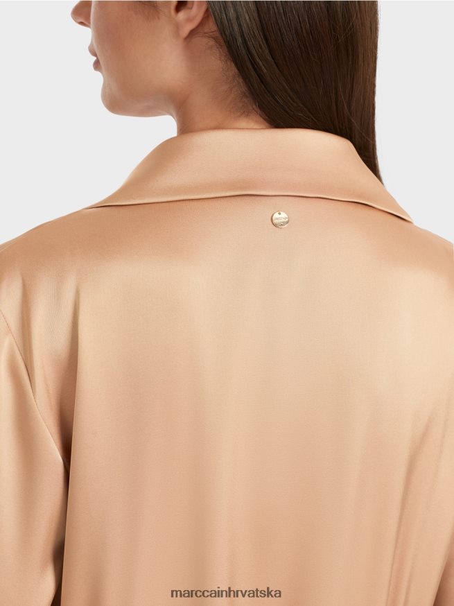 svijetle karamele Marc Cain haljina s efektom omota odjeća 4D66P420