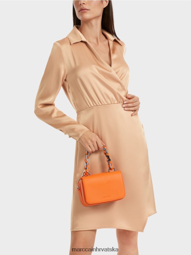 svijetle karamele Marc Cain haljina s efektom omota odjeća 4D66P420