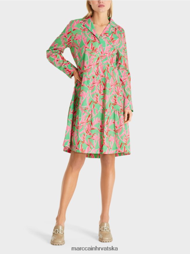 svijetli žad Marc Cain midi haljina s reverima odjeća 4D66P4108