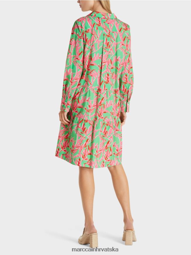 svijetli žad Marc Cain midi haljina s reverima odjeća 4D66P4108