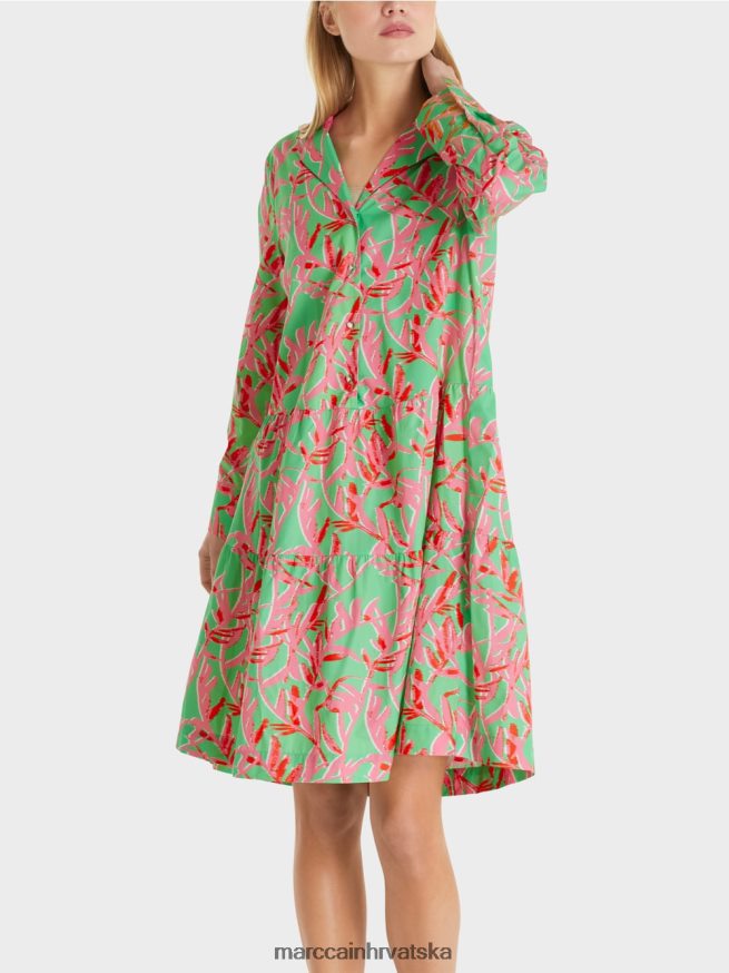 svijetli žad Marc Cain midi haljina s reverima odjeća 4D66P4108