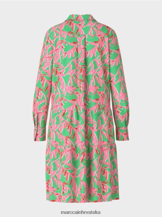 svijetli žad Marc Cain midi haljina s reverima odjeća 4D66P4108