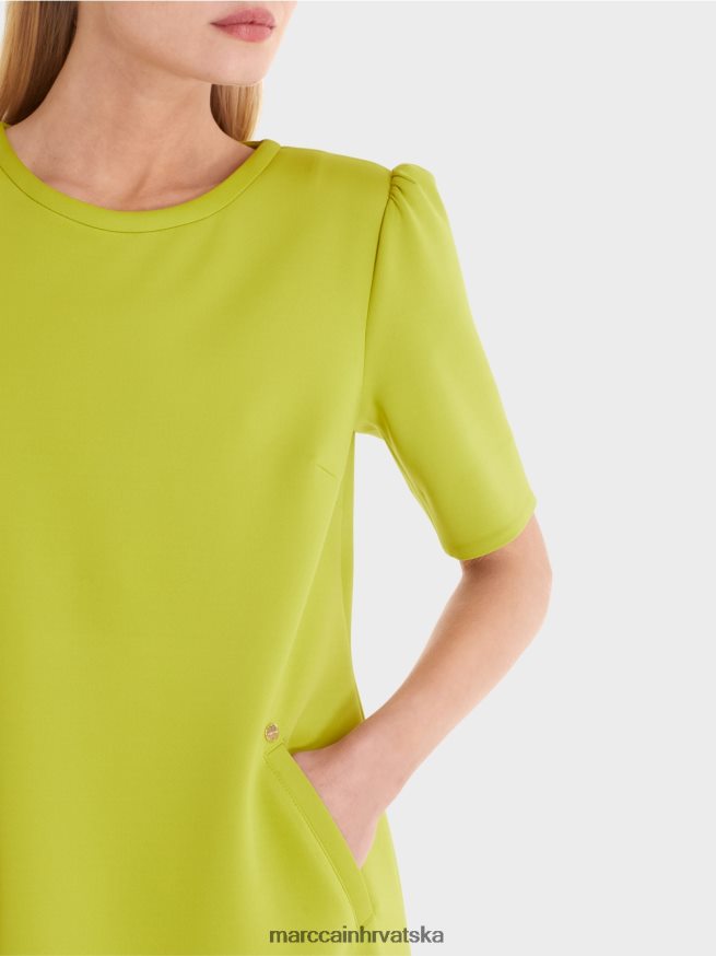 svijetlo maslinasto zelena Marc Cain haljina s naglašenim ramenima odjeća 4D66P440