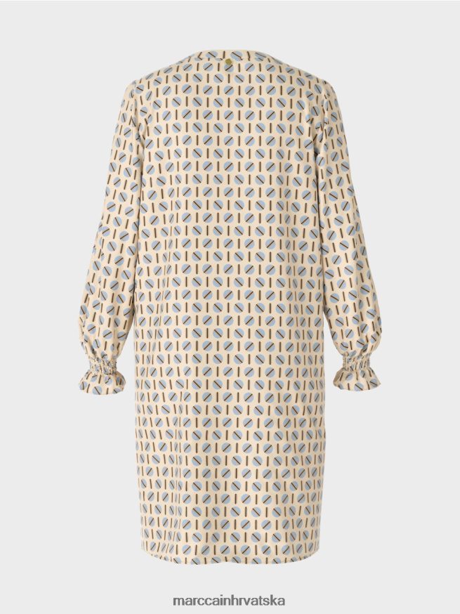 tamna krema Marc Cain haljina s printom točkica odjeća 4D66P422