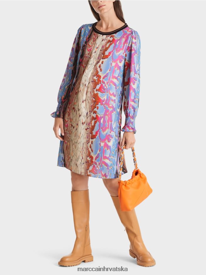 tamno ljetno nebo Marc Cain haljina s mješavinom printa odjeća 4D66P423