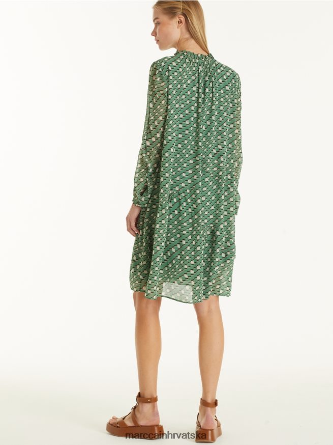 zelena mahovina Marc Cain haljina s grafičkim uzorkom odjeća 4D66P4129