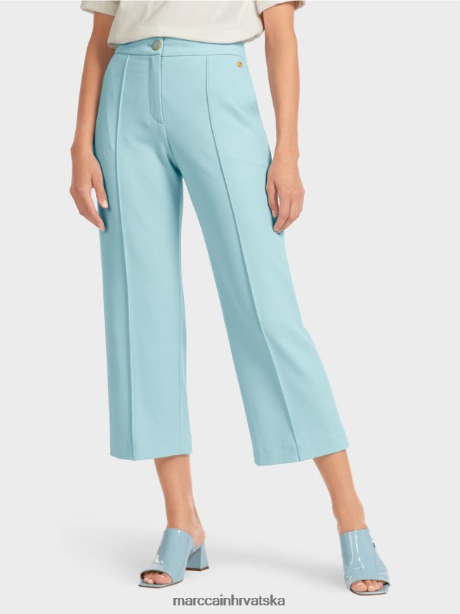 atmosferski plava Marc Cain hlače sa širokim nogavicama odjeća 4D66P4733