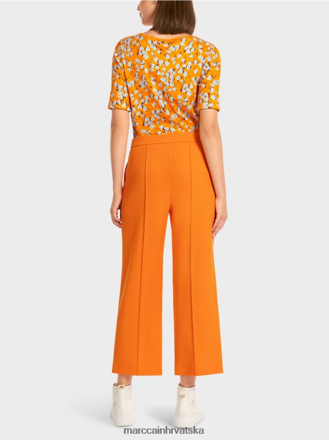 bistra narančasta Marc Cain hlače sa širokim nogavicama odjeća 4D66P4732