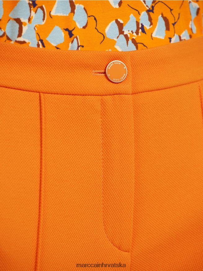 bistra narančasta Marc Cain hlače sa širokim nogavicama odjeća 4D66P4732