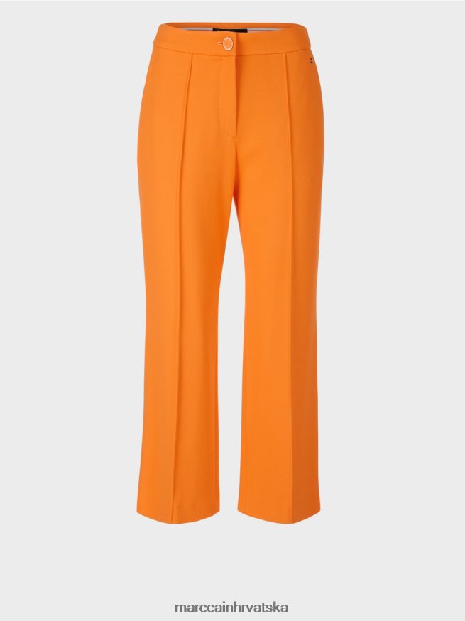 bistra narančasta Marc Cain hlače sa širokim nogavicama odjeća 4D66P4732