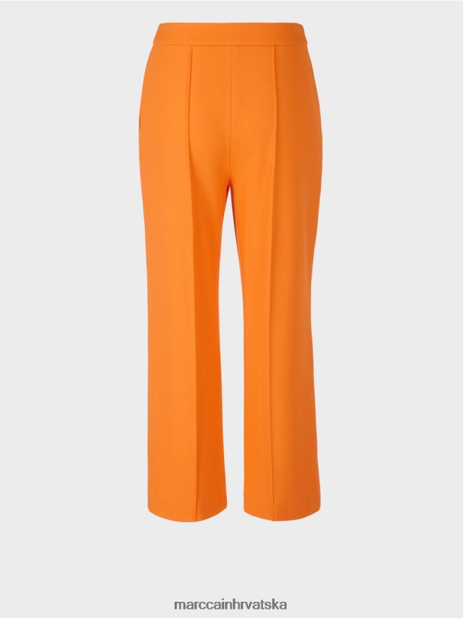 bistra narančasta Marc Cain hlače sa širokim nogavicama odjeća 4D66P4732