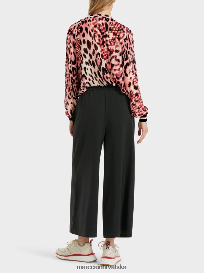 crno Marc Cain 7/8 široke hlače willmar odjeća 4D66P4539