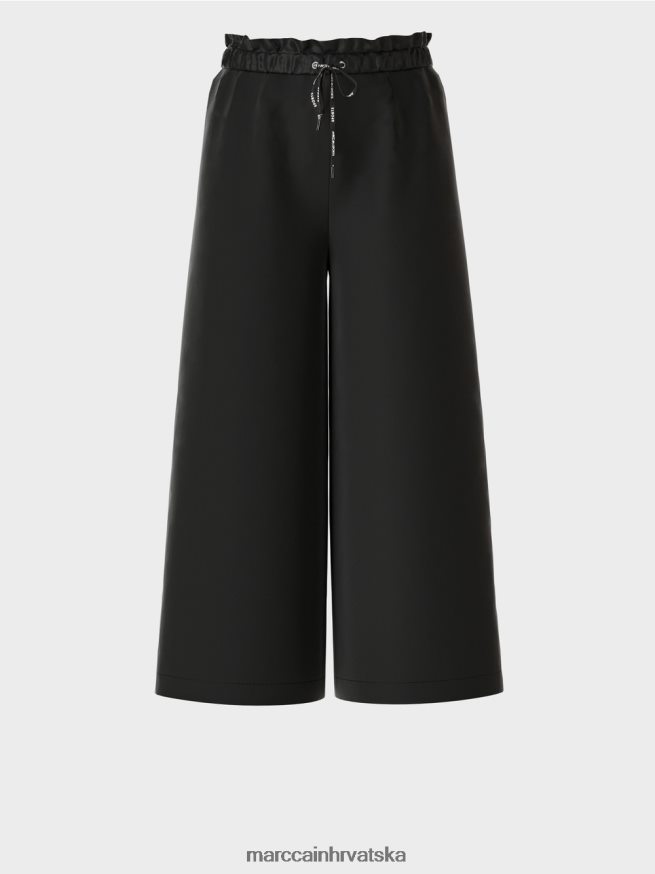 crno Marc Cain 7/8 široke hlače willmar odjeća 4D66P4539