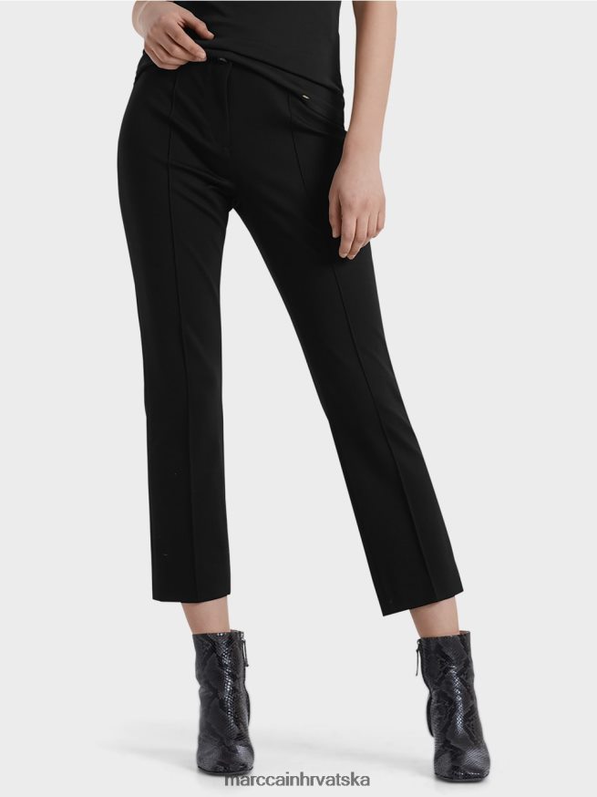 crno Marc Cain Hlače 7/8 od finog žerseja odjeća 4D66P4742