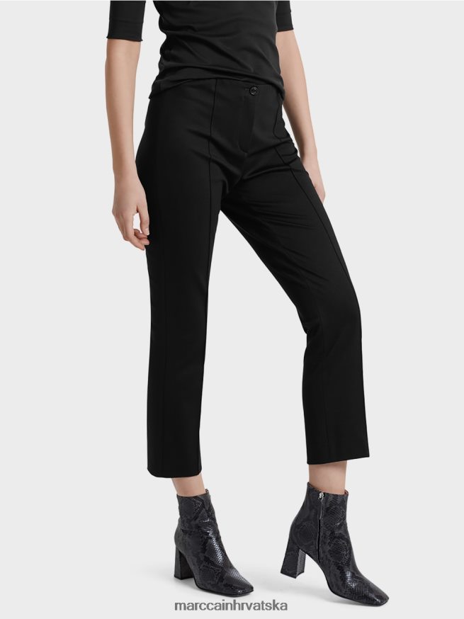 crno Marc Cain Hlače 7/8 od finog žerseja odjeća 4D66P4742