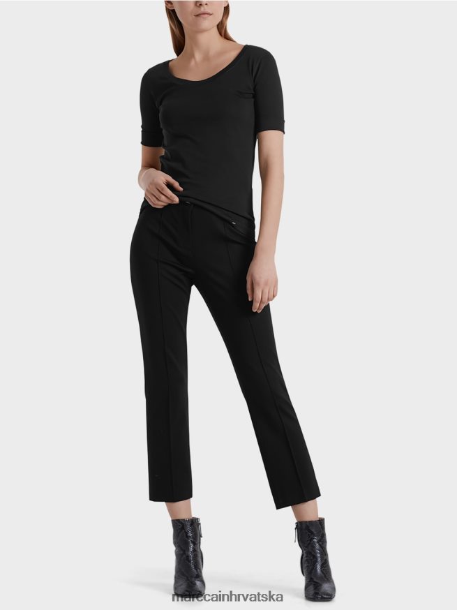 crno Marc Cain Hlače 7/8 od finog žerseja odjeća 4D66P4742