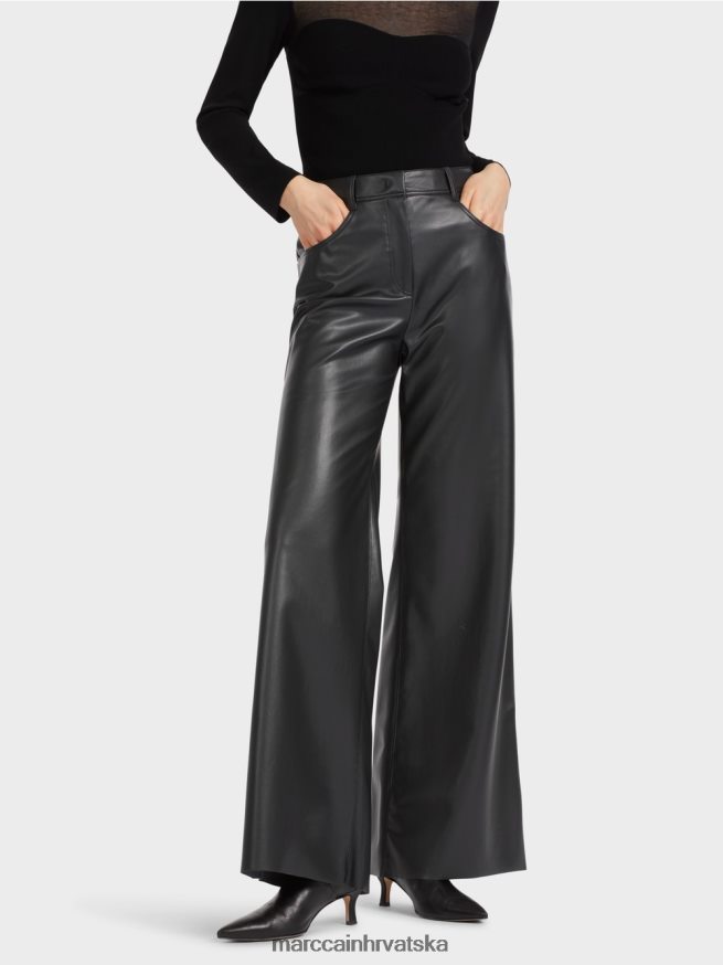 crno Marc Cain warri hlače ženstvenog kroja odjeća 4D66P4528