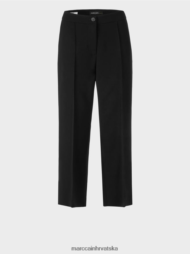 crno Marc Cain wellington hlače širokih nogavica odjeća 4D66P4565