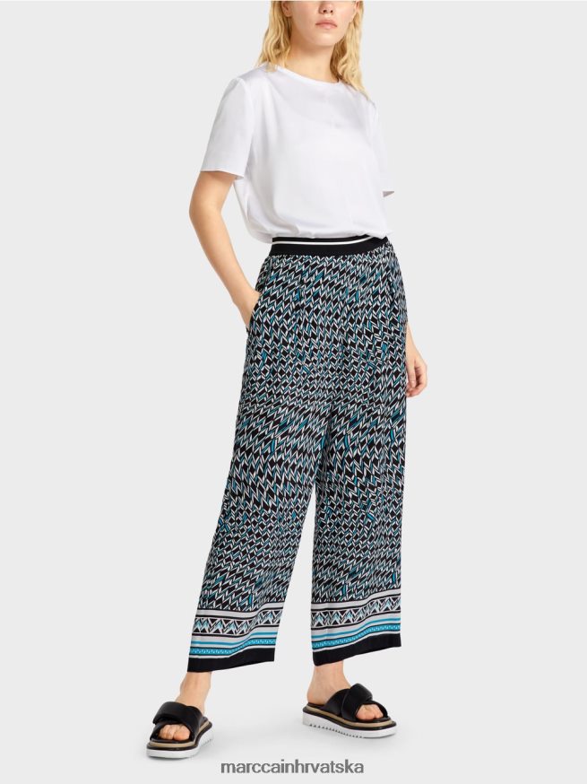 crno Marc Cain witten hlače u dizajnu sedamdesetih odjeća 4D66P4674