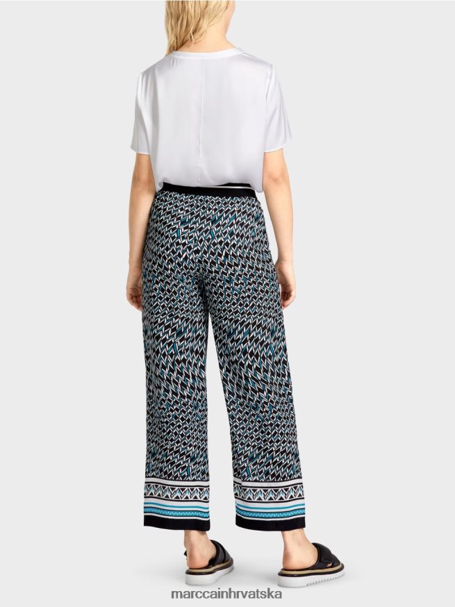 crno Marc Cain witten hlače u dizajnu sedamdesetih odjeća 4D66P4674