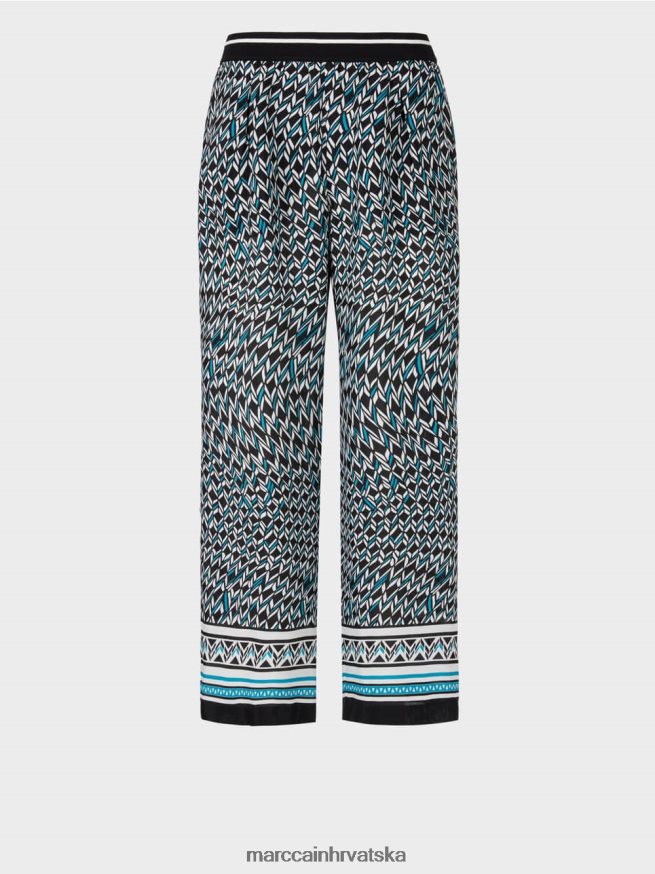 crno Marc Cain witten hlače u dizajnu sedamdesetih odjeća 4D66P4674