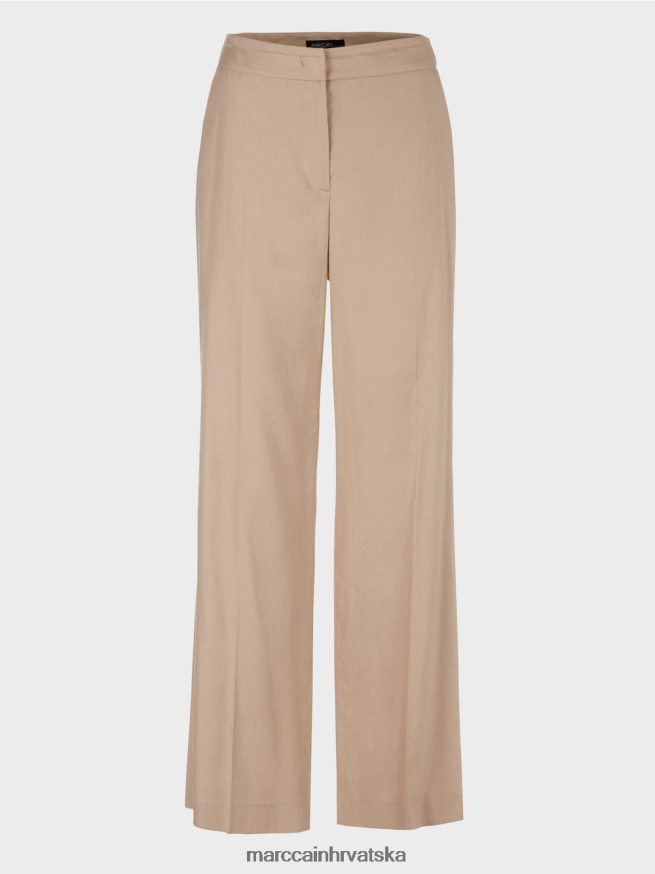 duboki pijesak Marc Cain wukari hlače od lana i viskoze odjeća 4D66P4673