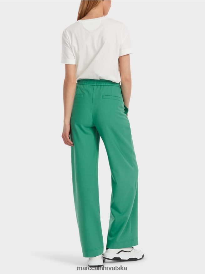 emajl Marc Cain welby hlače širokih nogavica s uzicom u struku odjeća 4D66P4525