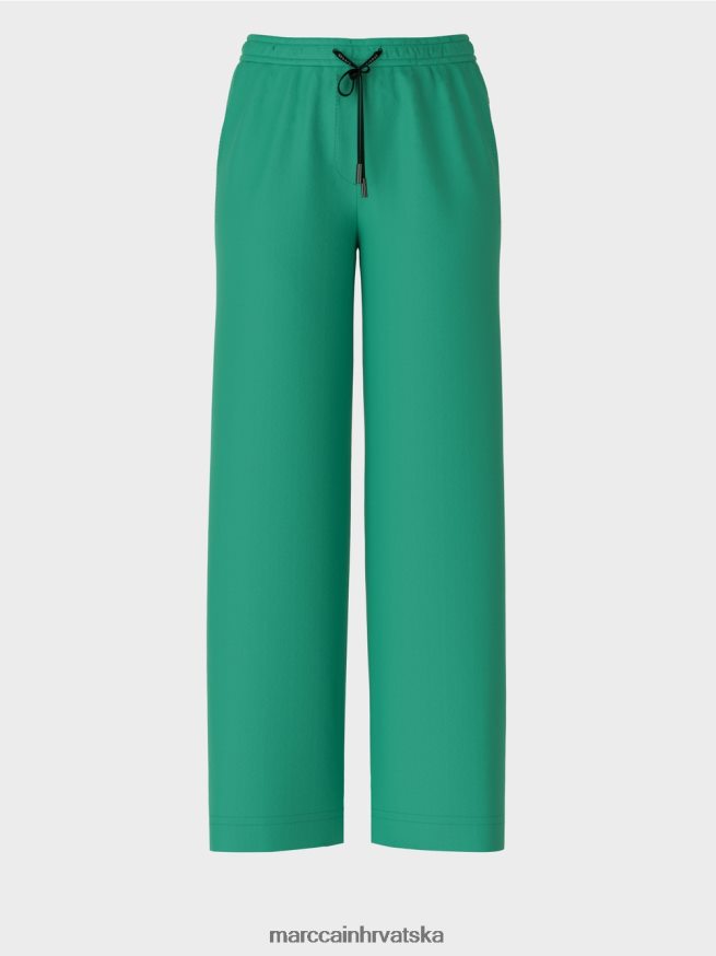 emajl Marc Cain welby hlače širokih nogavica s uzicom u struku odjeća 4D66P4525