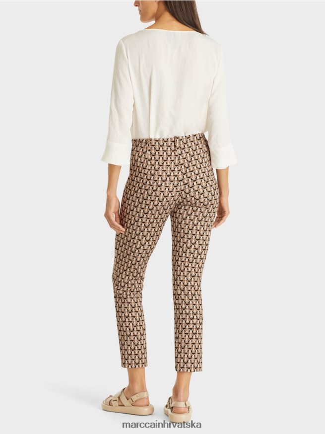 granola Marc Cain sydney hlače od rastezljive tkanine - glava lava odjeća 4D66P4730