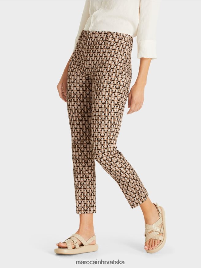 granola Marc Cain sydney hlače od rastezljive tkanine - glava lava odjeća 4D66P4730