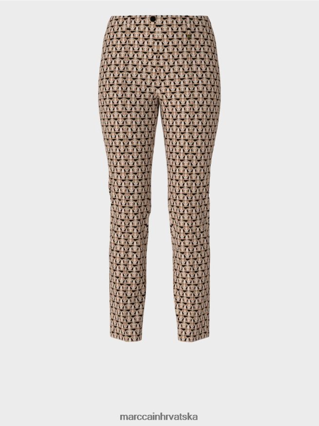 granola Marc Cain sydney hlače od rastezljive tkanine - glava lava odjeća 4D66P4730