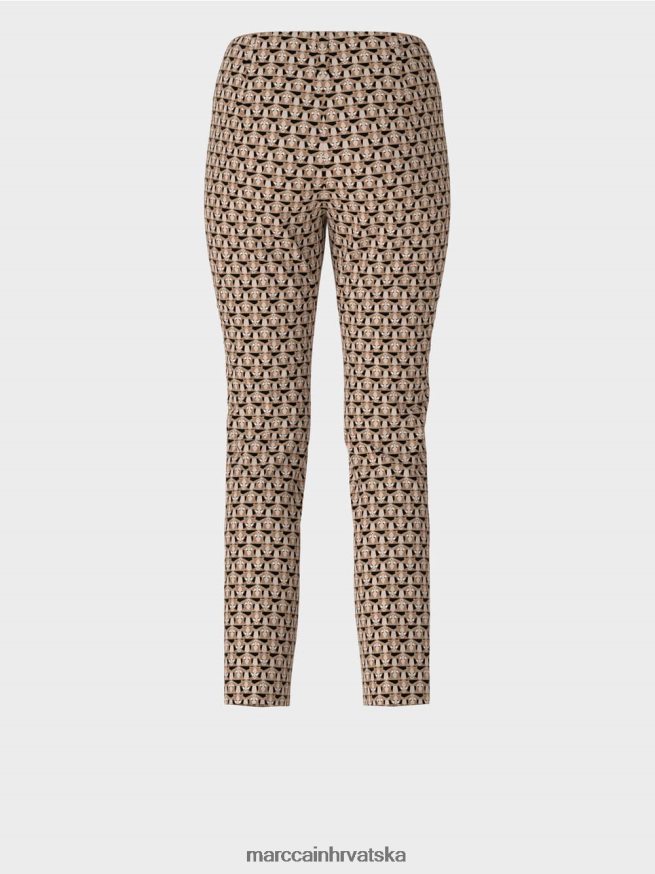 granola Marc Cain sydney hlače od rastezljive tkanine - glava lava odjeća 4D66P4730