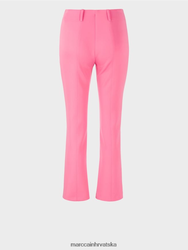 jarko ružičasta Marc Cain klasične hlače s prešanim naborima odjeća 4D66P4703