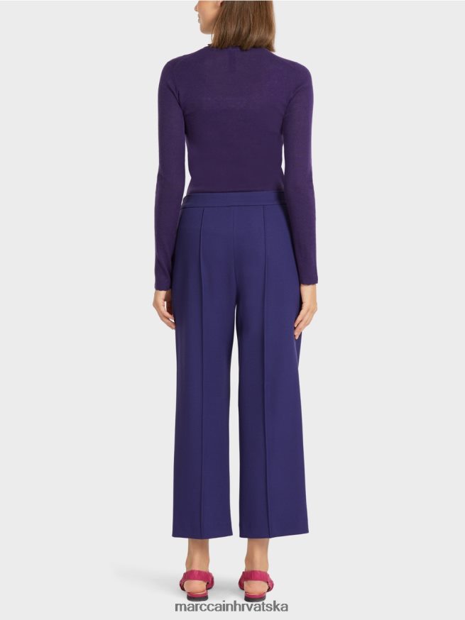 kraljevski ljubičasta Marc Cain hlače sa širokim nogavicama odjeća 4D66P4731