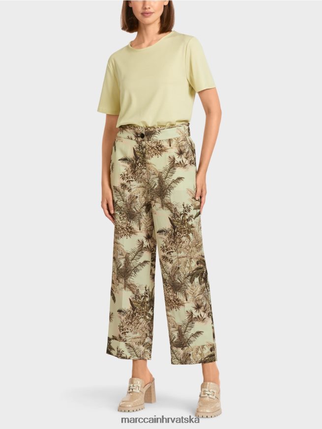 mekani dah Marc Cain hlače s cvjetnim printom odjeća 4D66P4686