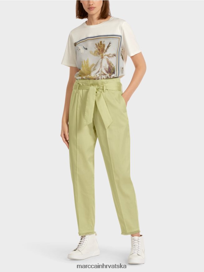 mekani dah Marc Cain hlače u stilu paperbag odjeća 4D66P4688