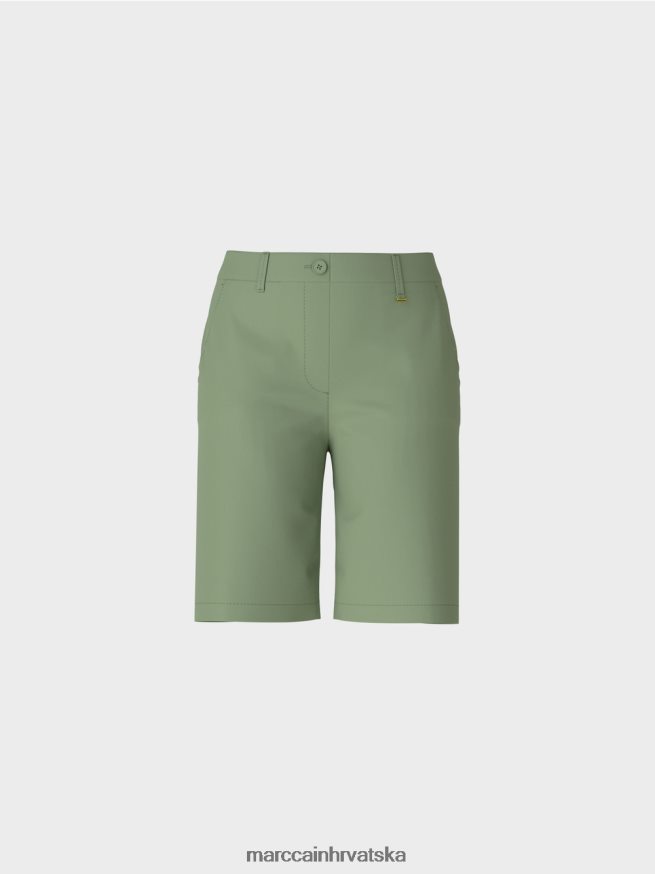 mistično zelena Marc Cain finike kratke hlače ženstvenog kroja odjeća 4D66P4663