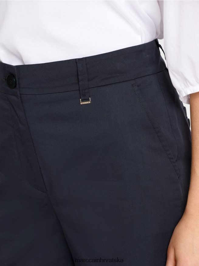 ponoćno plava Marc Cain finike kratke hlače ženstvenog kroja odjeća 4D66P4646