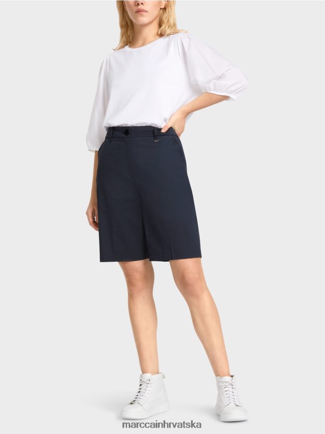 ponoćno plava Marc Cain finike kratke hlače ženstvenog kroja odjeća 4D66P4646